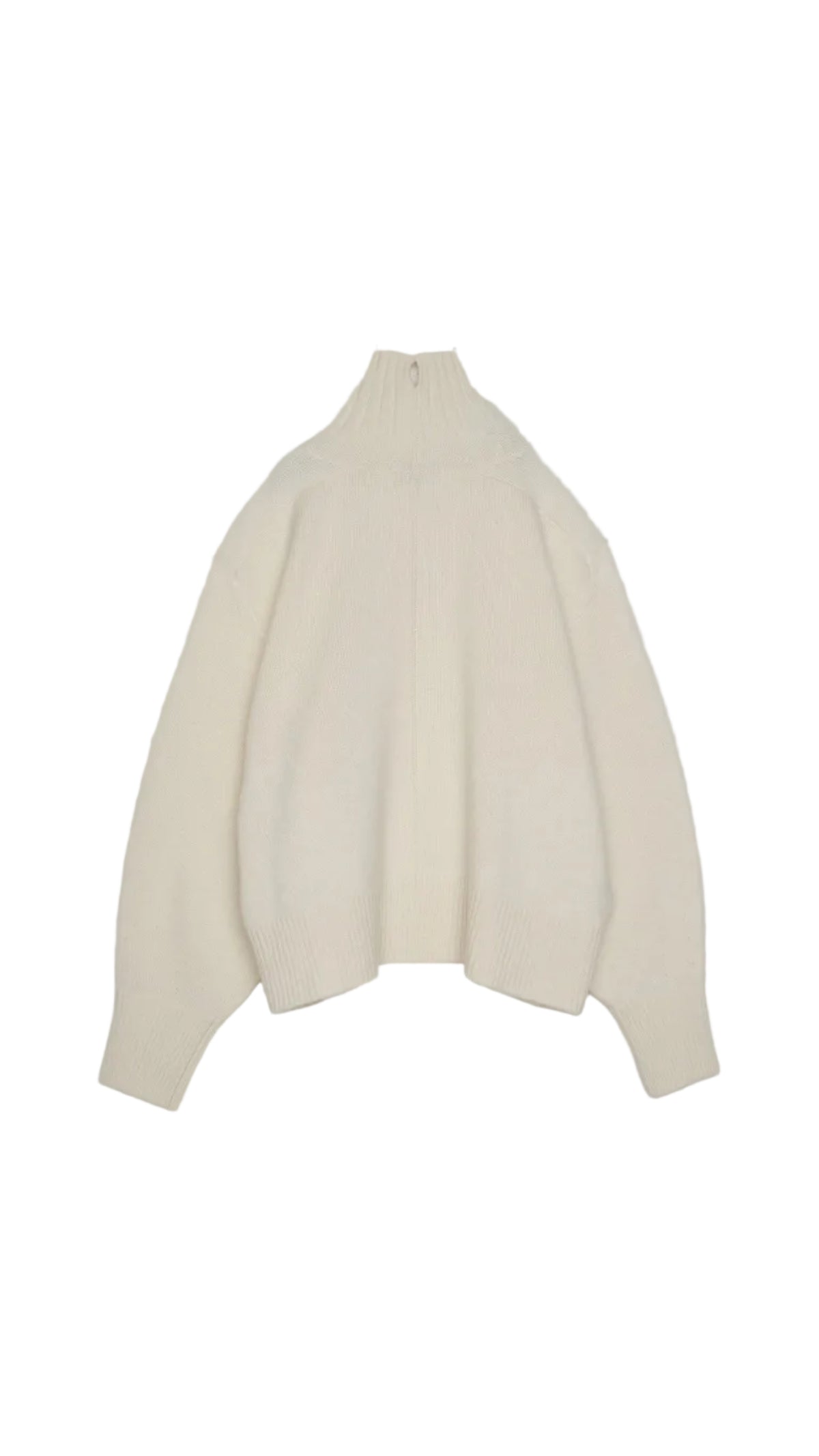 Highcollar Sweater in Off White