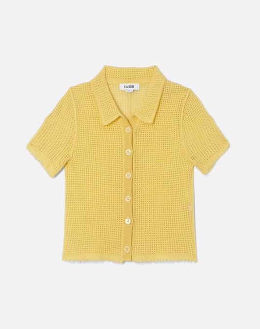 Amelia Cashmere Polo - Dandelion