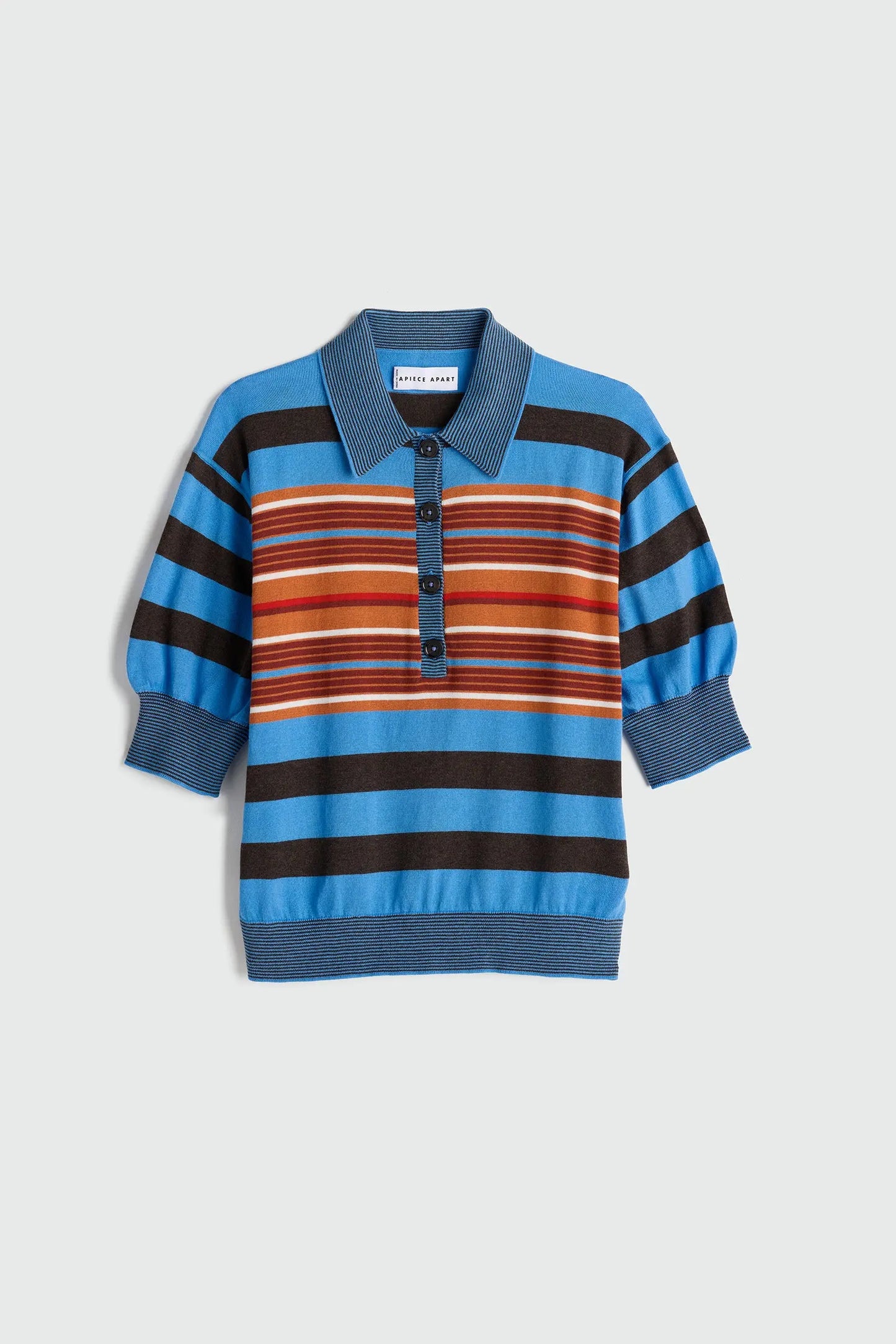 Oda Polo - Blue Multistrip