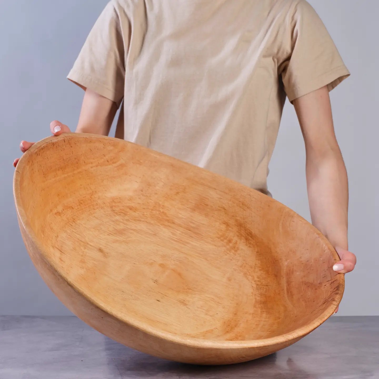 Wave Wood Bowl 20 inch