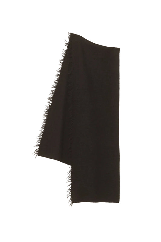 Soft Fringe Scarf- Black