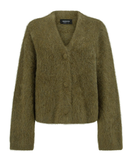 Brushed Alpaca Cardigan