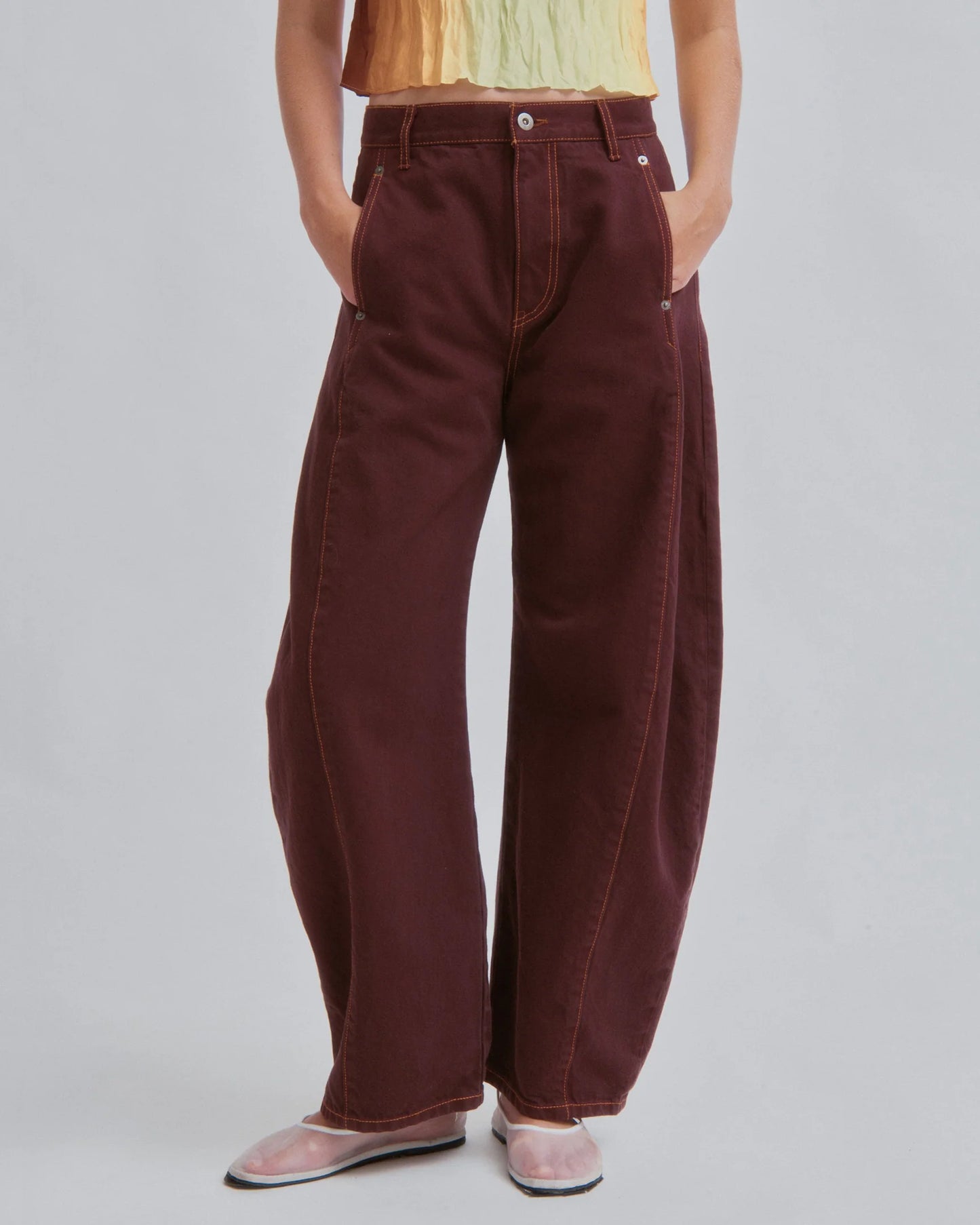 Barrel Denim in Sangria