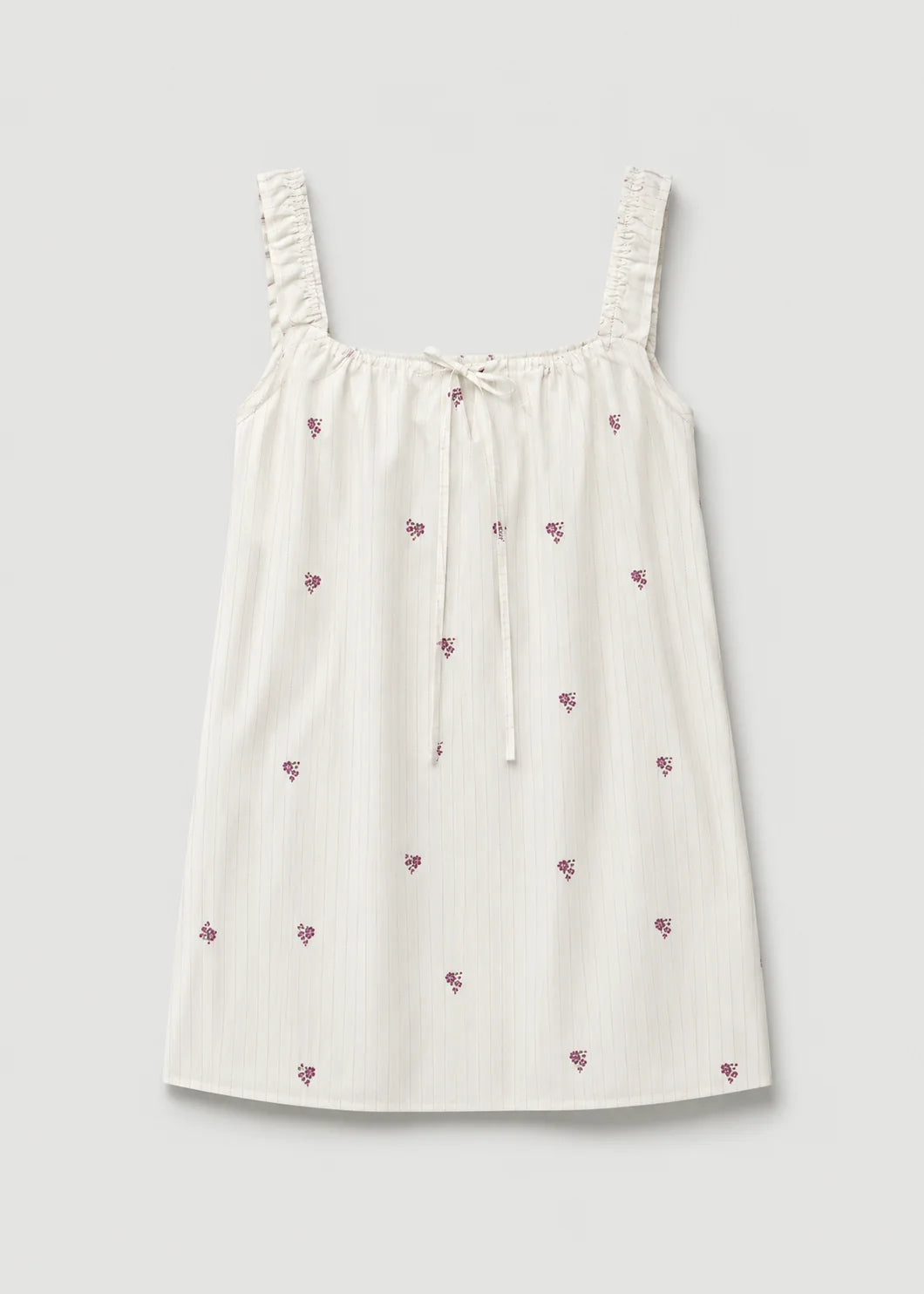Bow Dress Floral Stripe