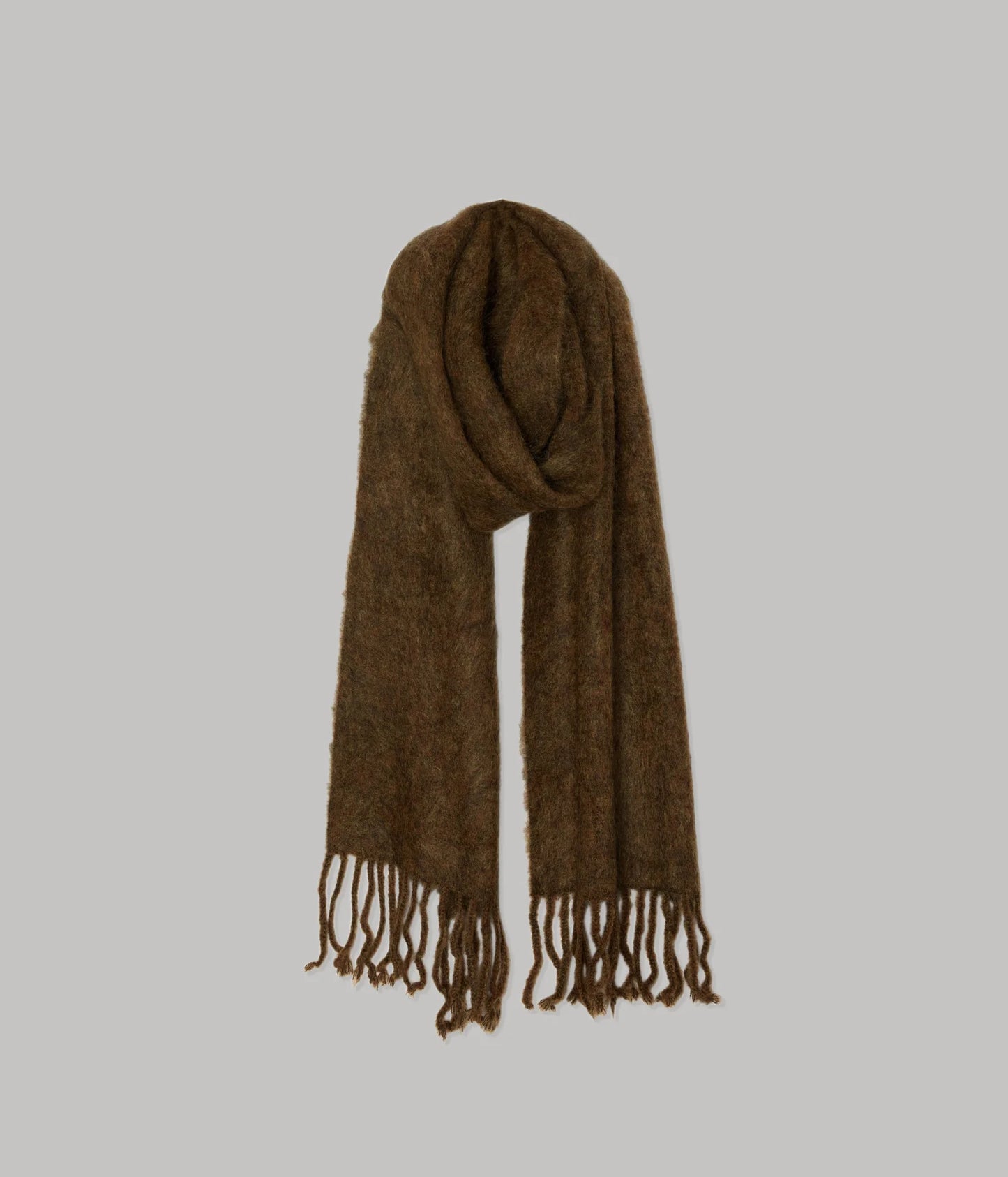 Brushed Mohair Scarf in Spices