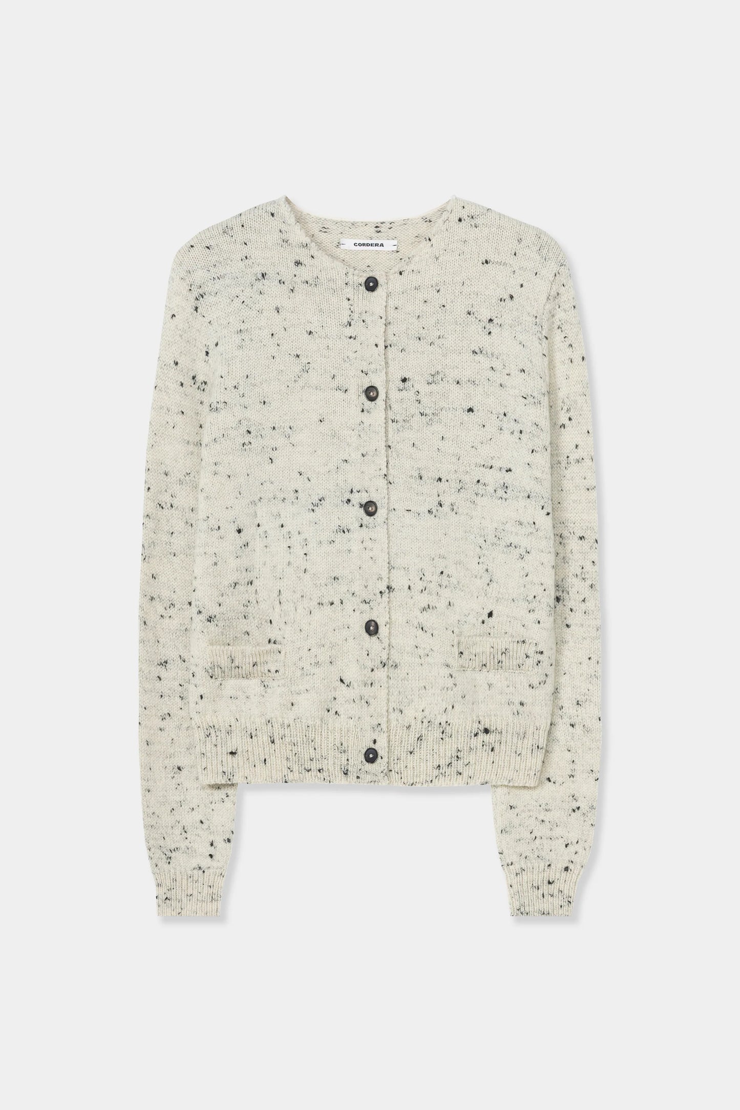 Merino Wool Flecked Cardigan