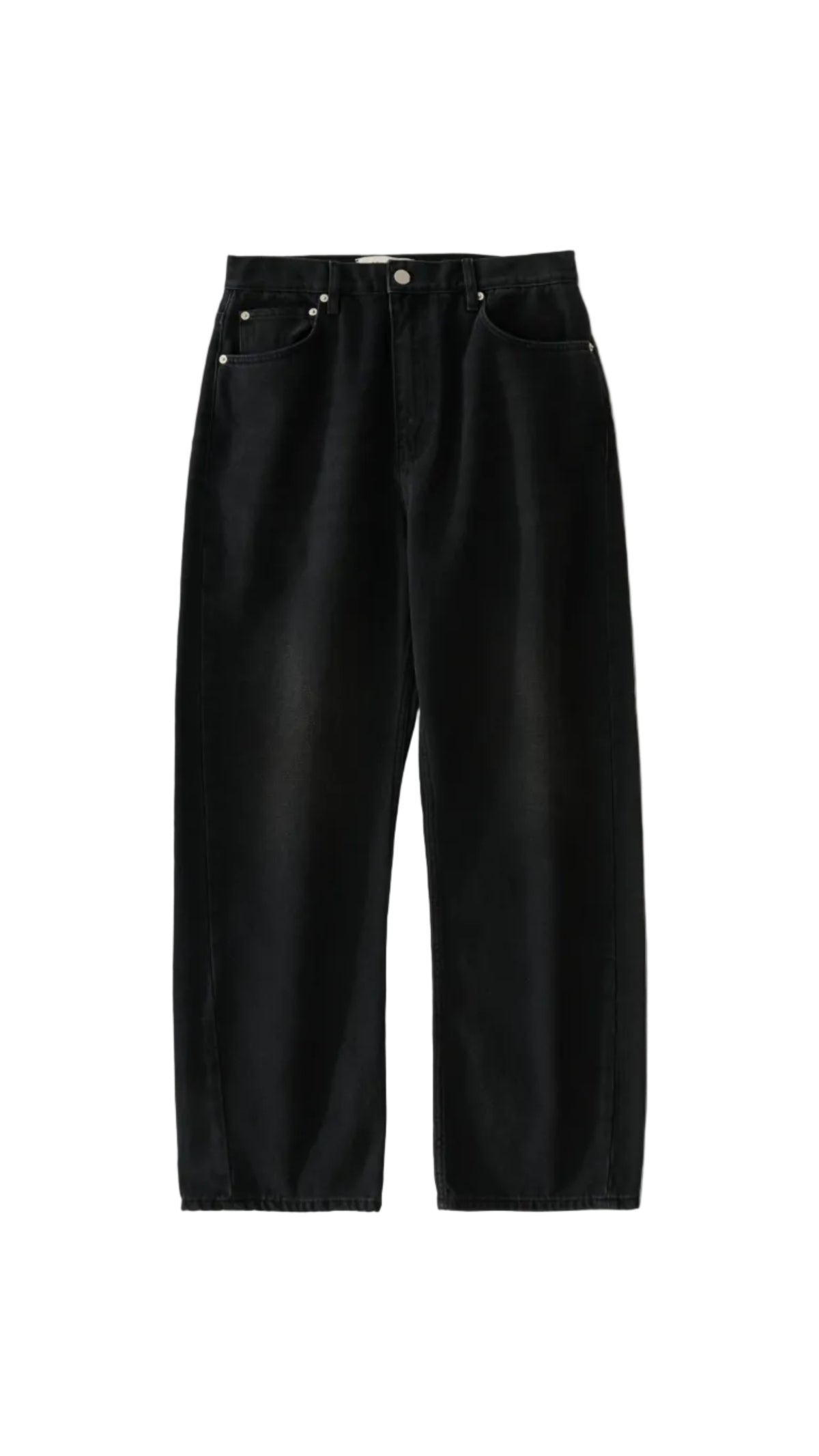 Denjo Straight Leg Denim - Washed Black