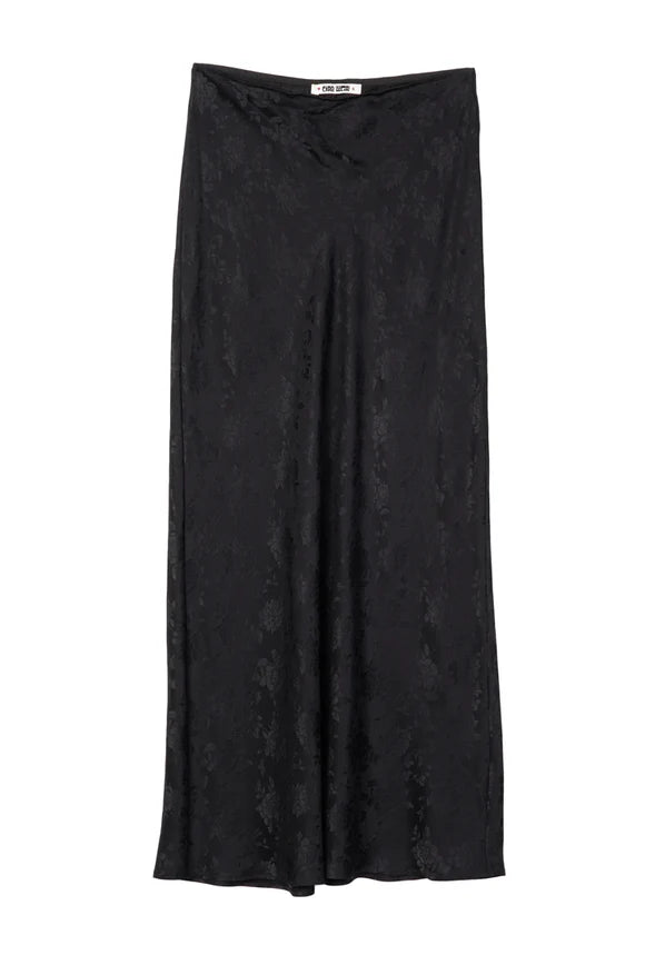 Concetta Black Jacquard Skirt