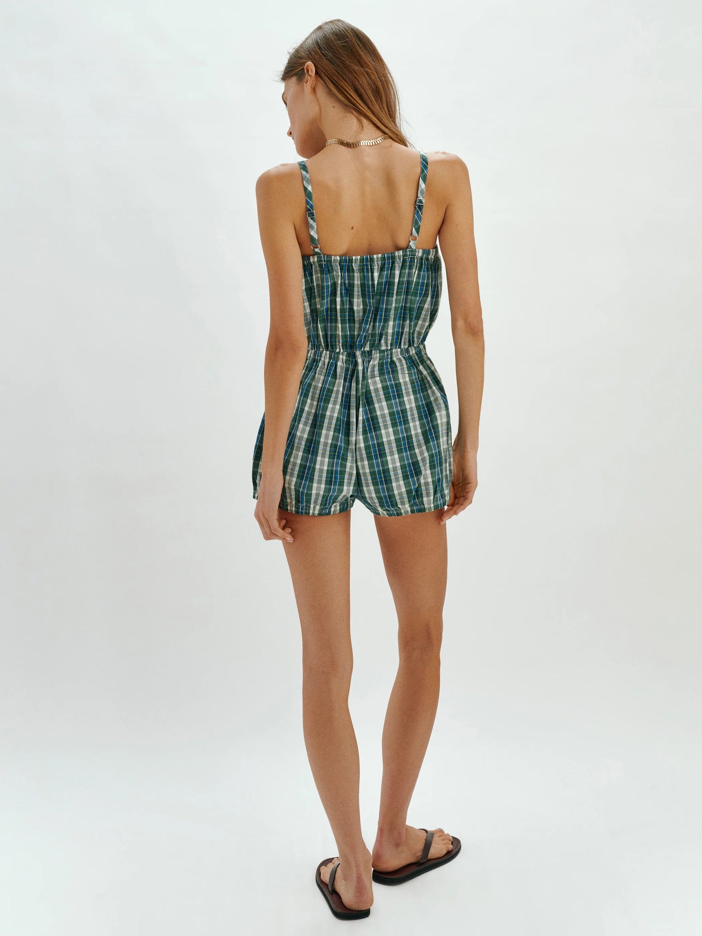 Dassia Romper in Cotton Poplin- Ivy Multi