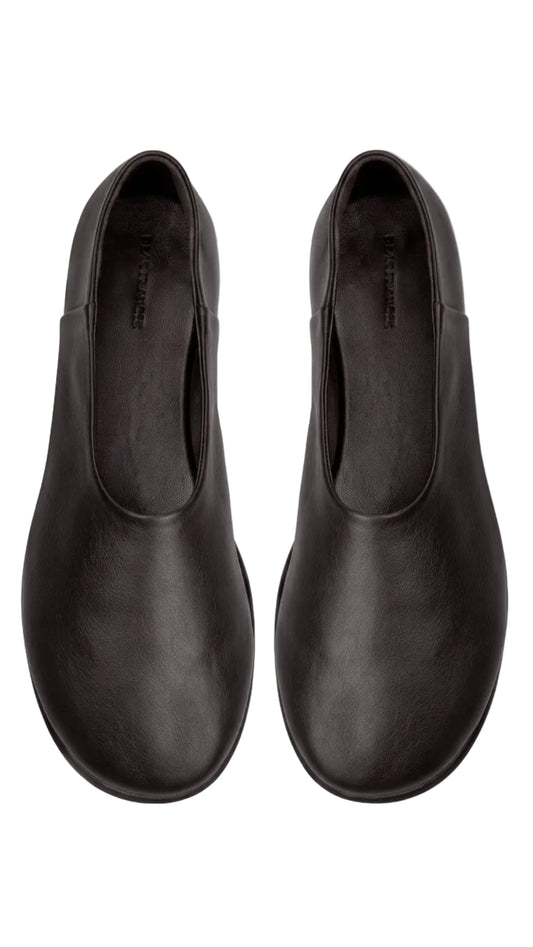 Slipper Shoe - Espresso Leather