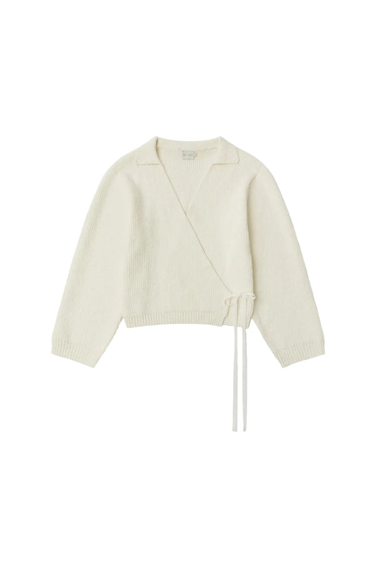 Wrap Cardigan -Snow