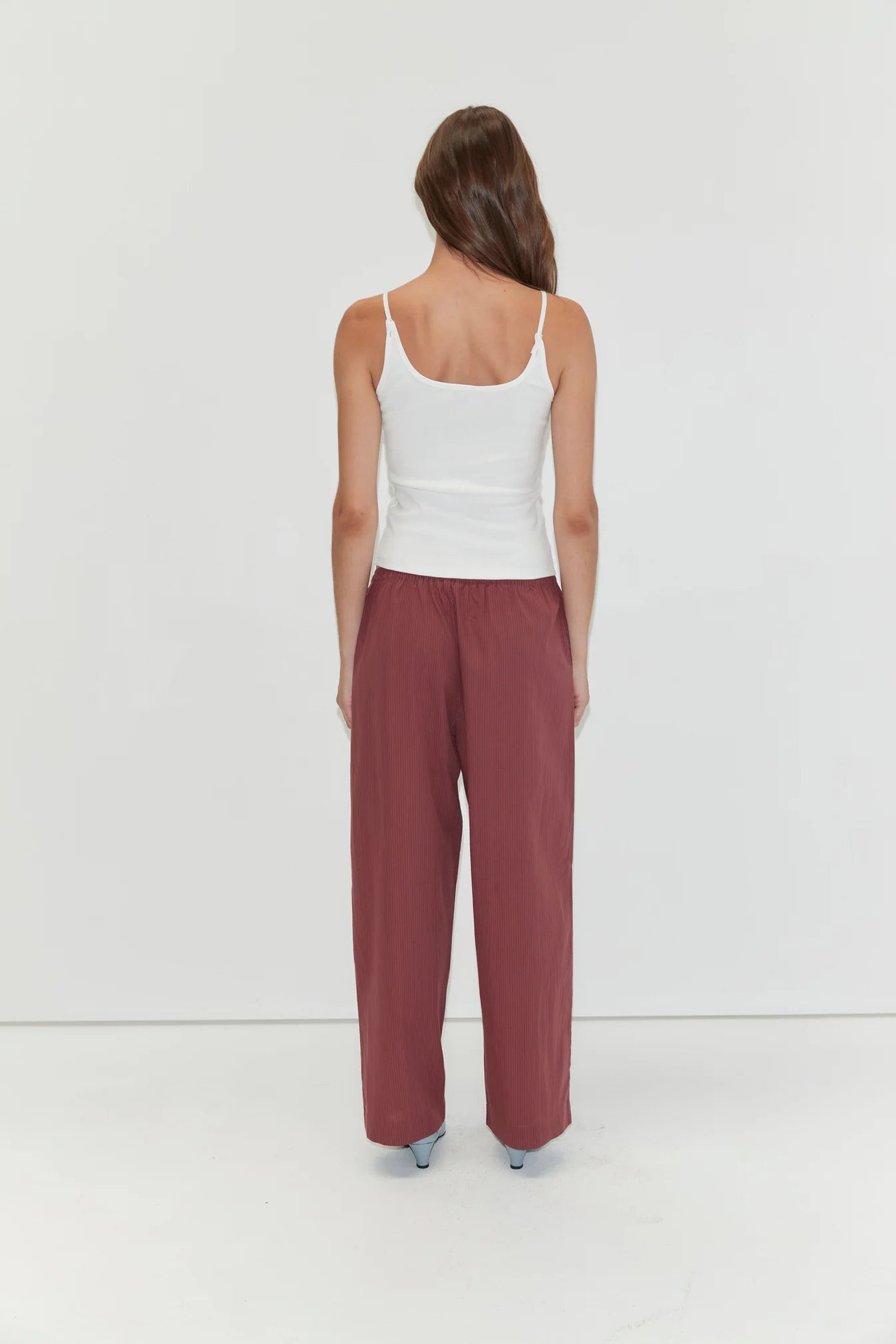 Ease Trouser Rust Stripe