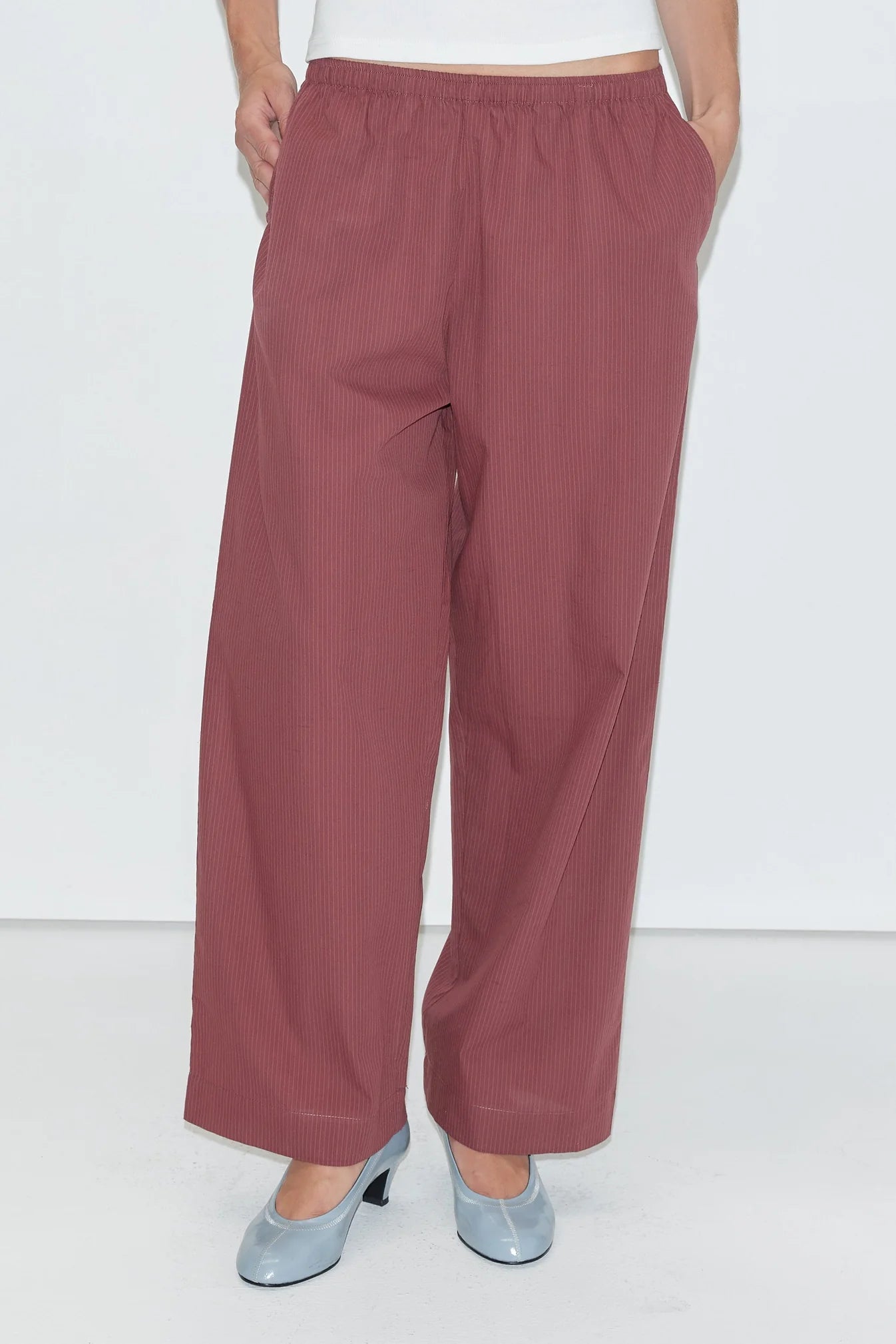 Ease Trouser Rust Stripe