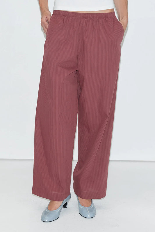 Ease Trouser Rust Stripe