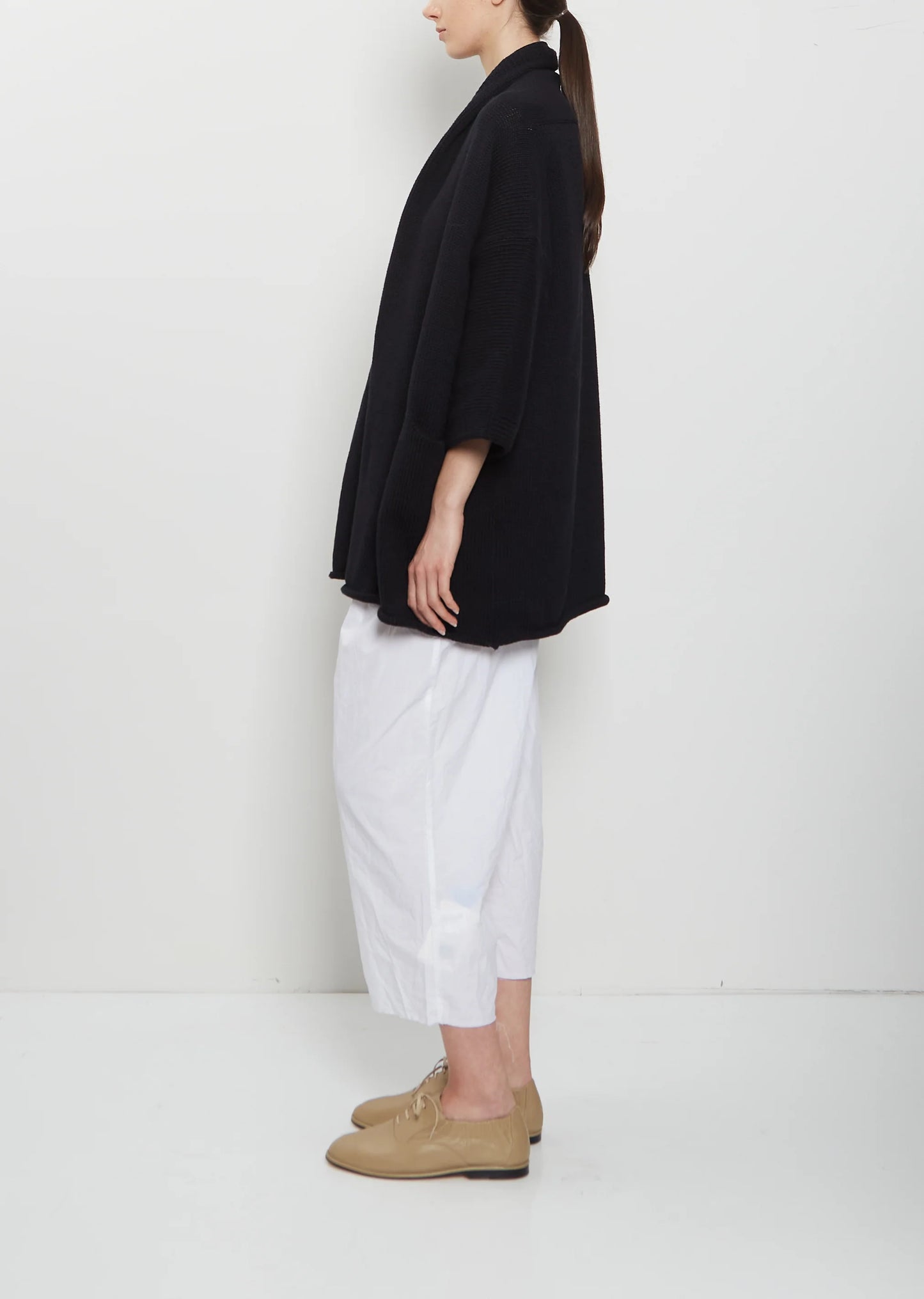 Shawl Cardigan - Black - OS