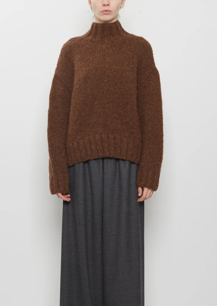 Handknit Mockneck