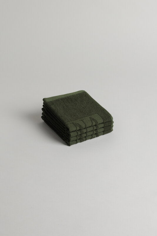 Agnes Face Cloth - Moss