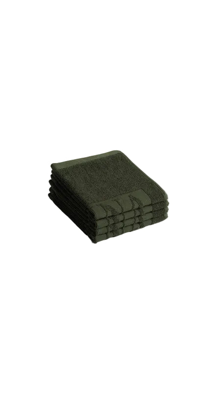 Agnes Face Cloth - Moss