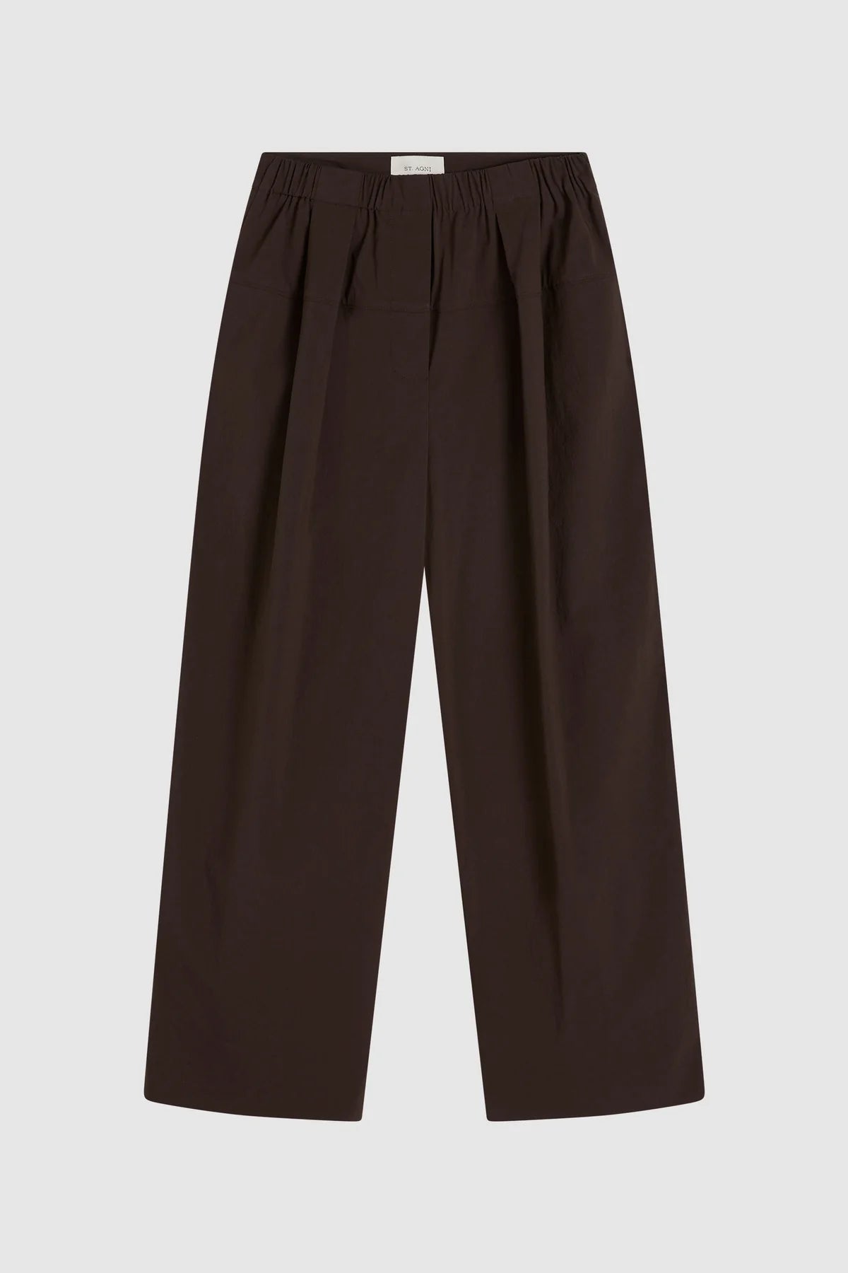 Relaxed Pleat Pants- Bark