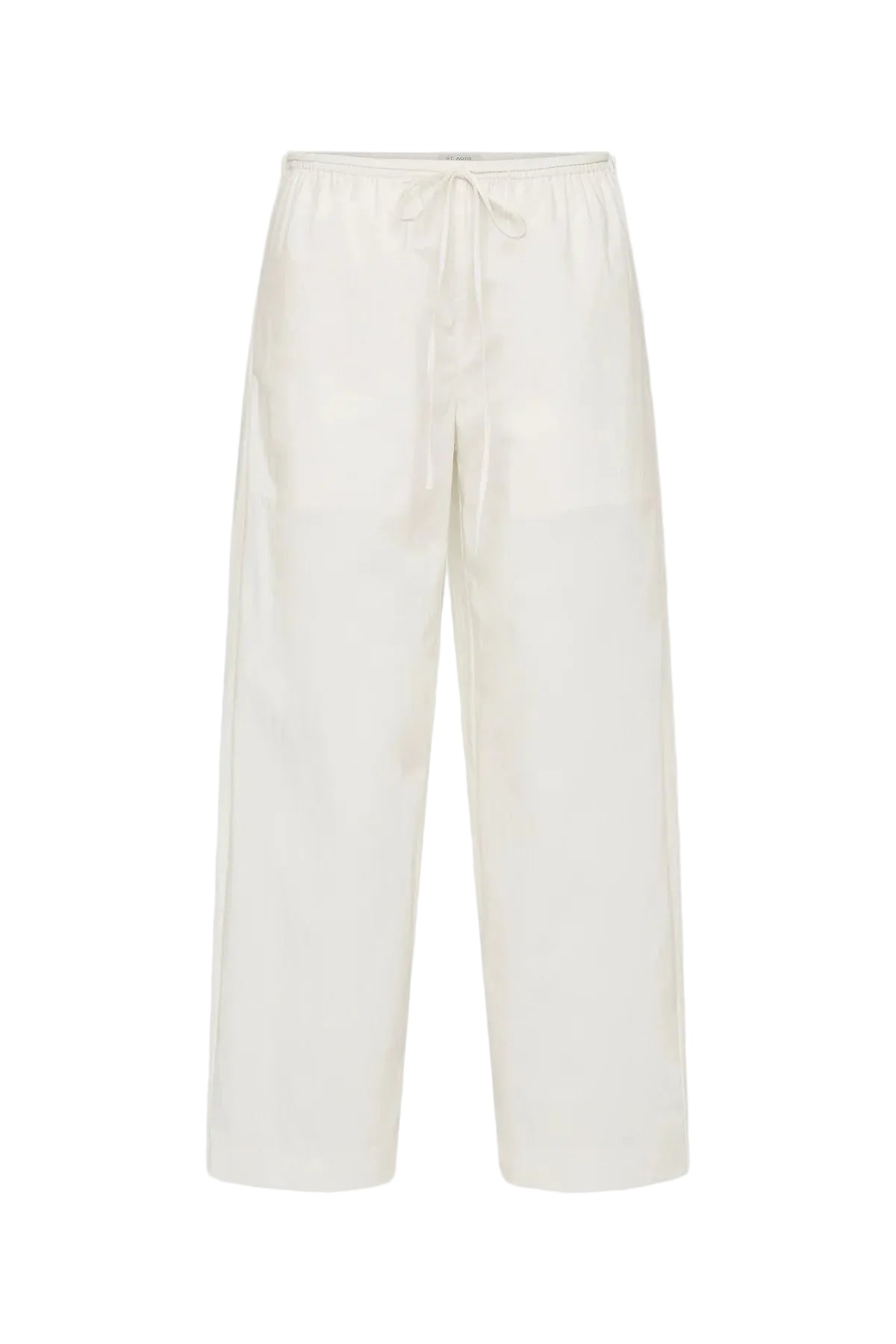 Fine Rouleau Crop Pants - White