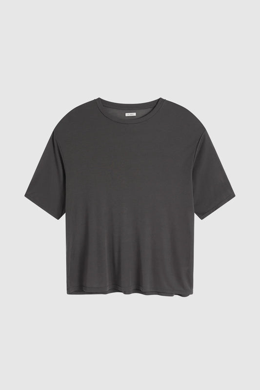 Fine Jersey Relaxed Tee - Soot