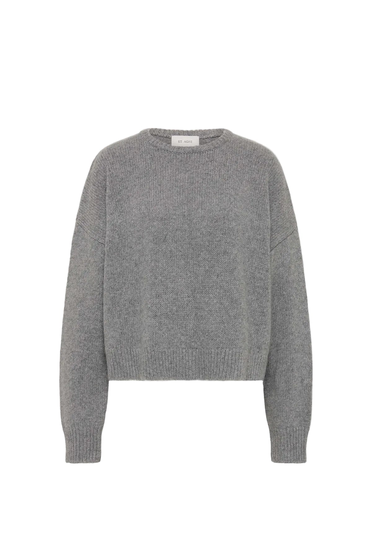 Cropped Sweater- Concrete