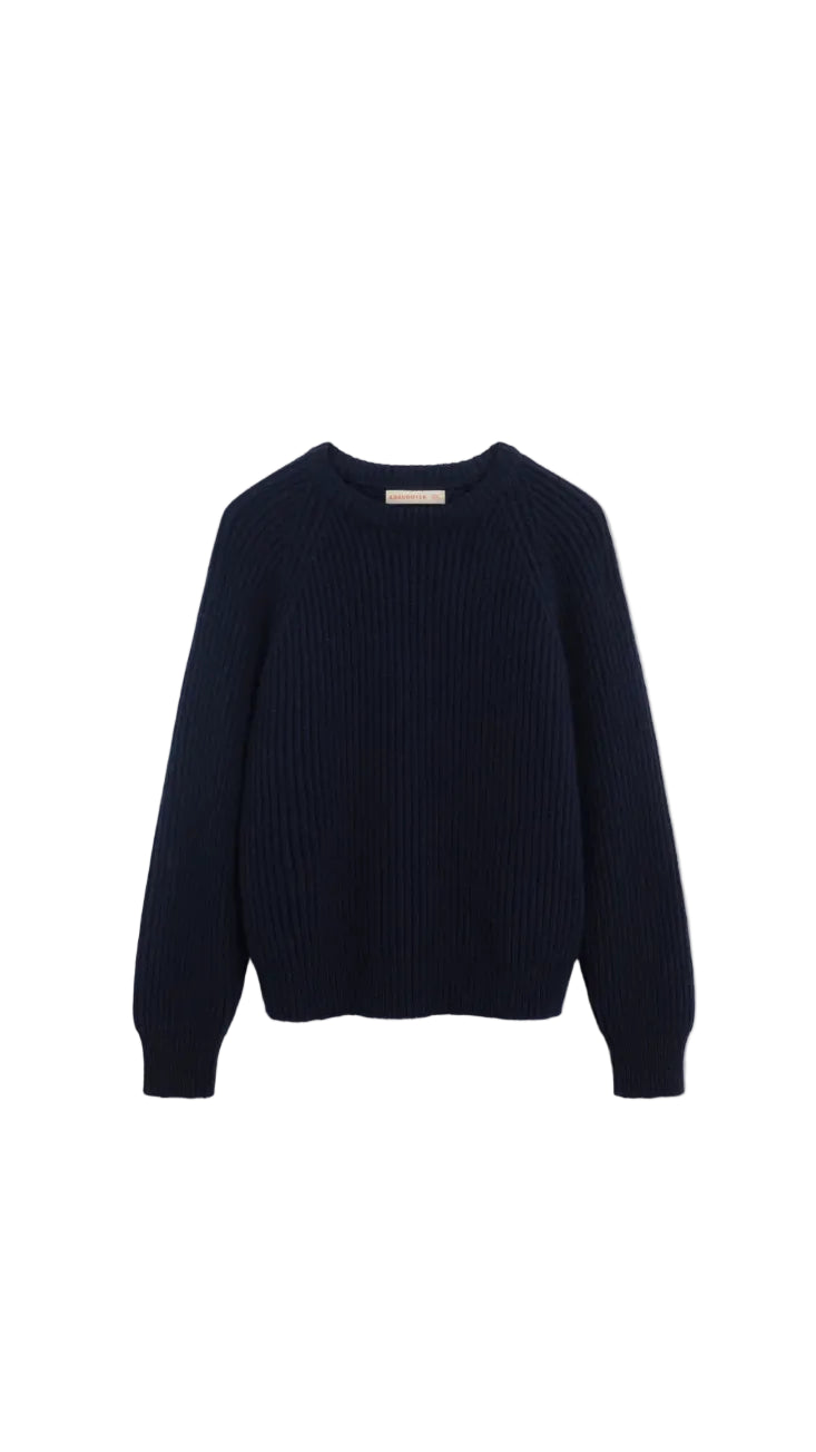 Rowan Rib Crew - Navy