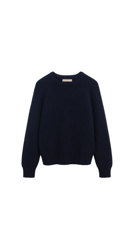 Rowan Rib Crew - Navy