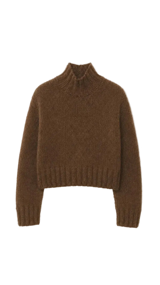 Handknit Mockneck