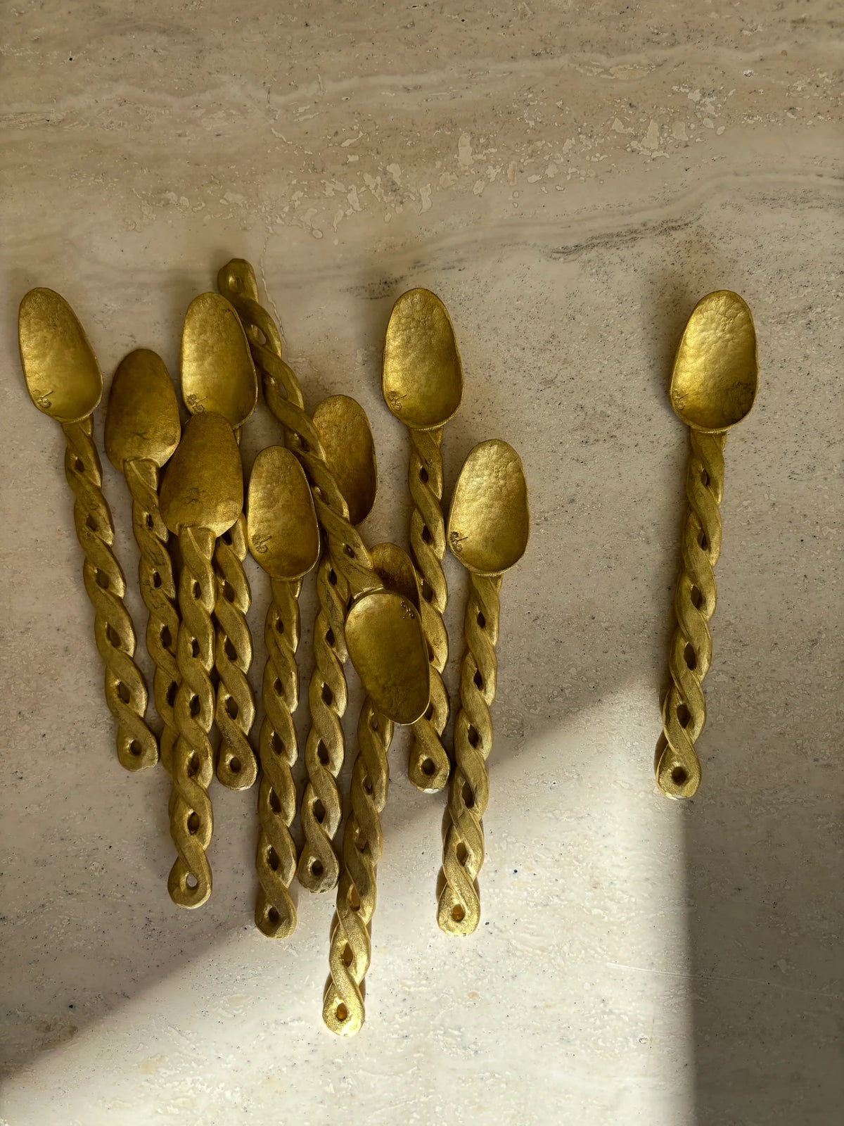 Brass Twist Teaspoon