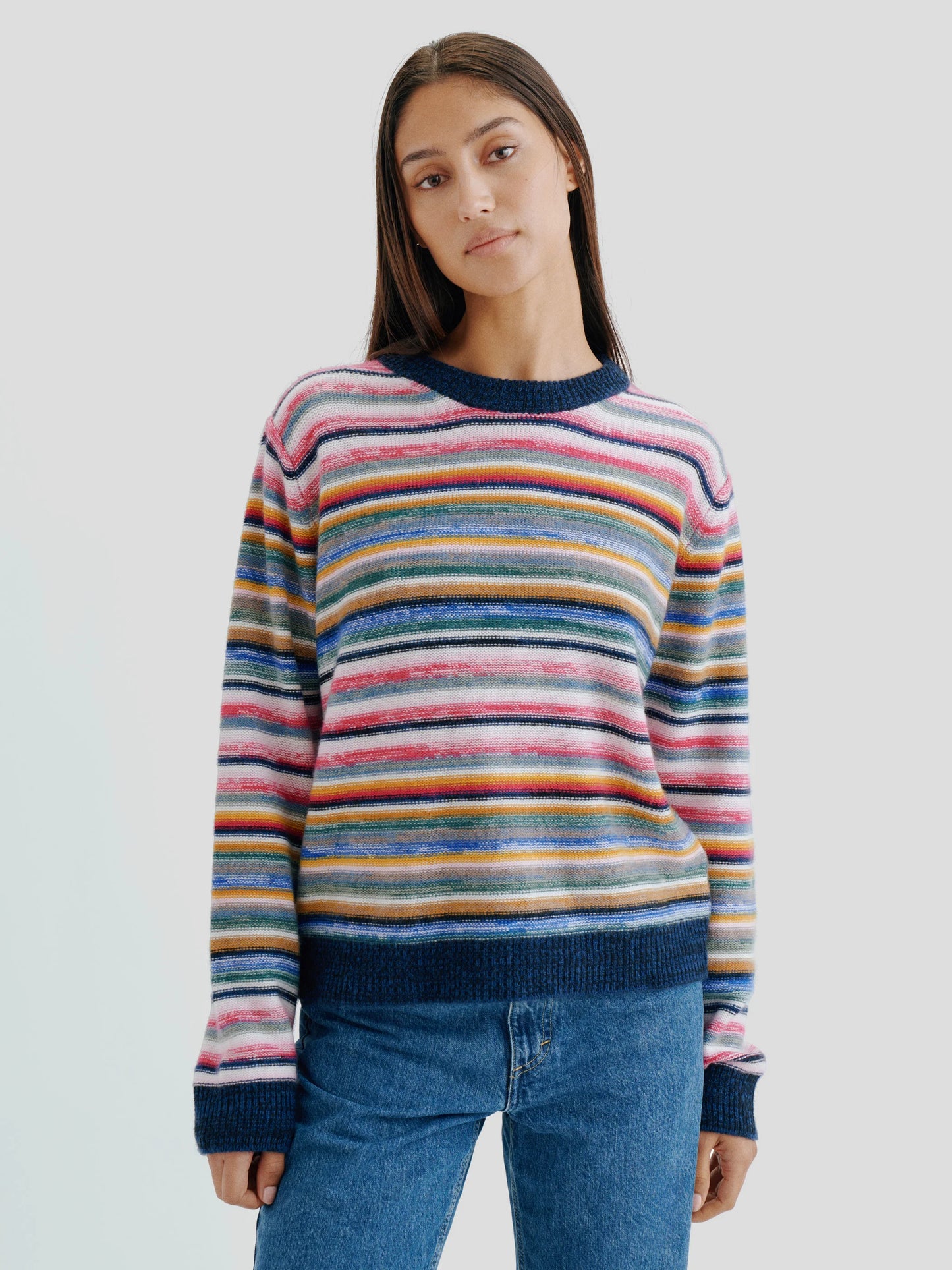 Kismet Sweater in Cashmere - Marled Multi