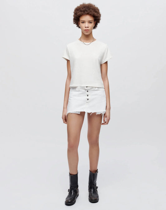 1950's Boxy Tee - Vintage White