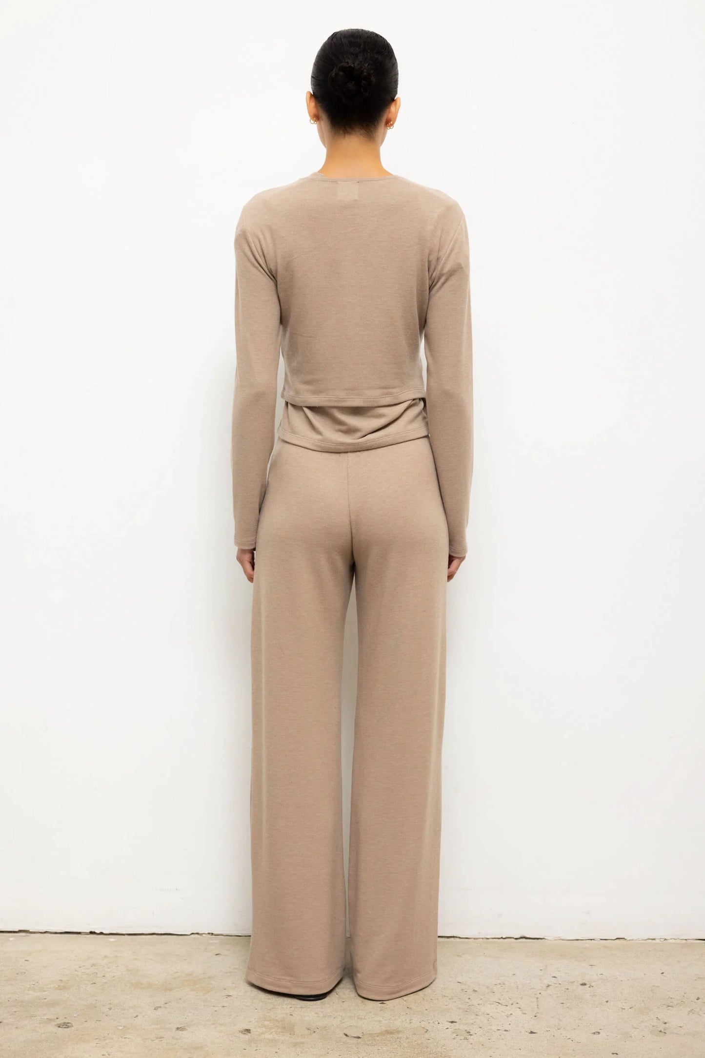 Lauren Crop Cardigan- Sable