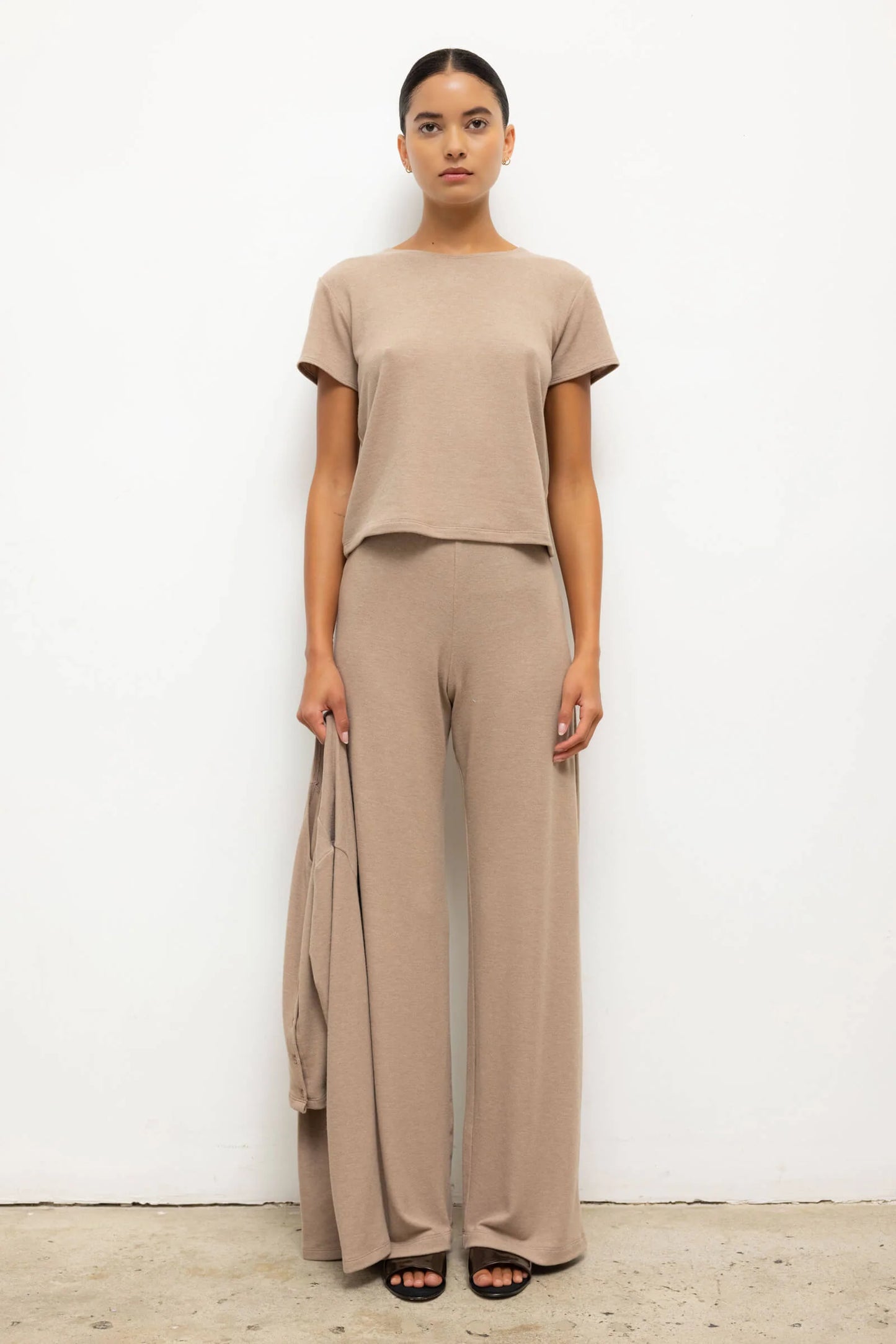 Lauren Wide Leg Pant-Sable