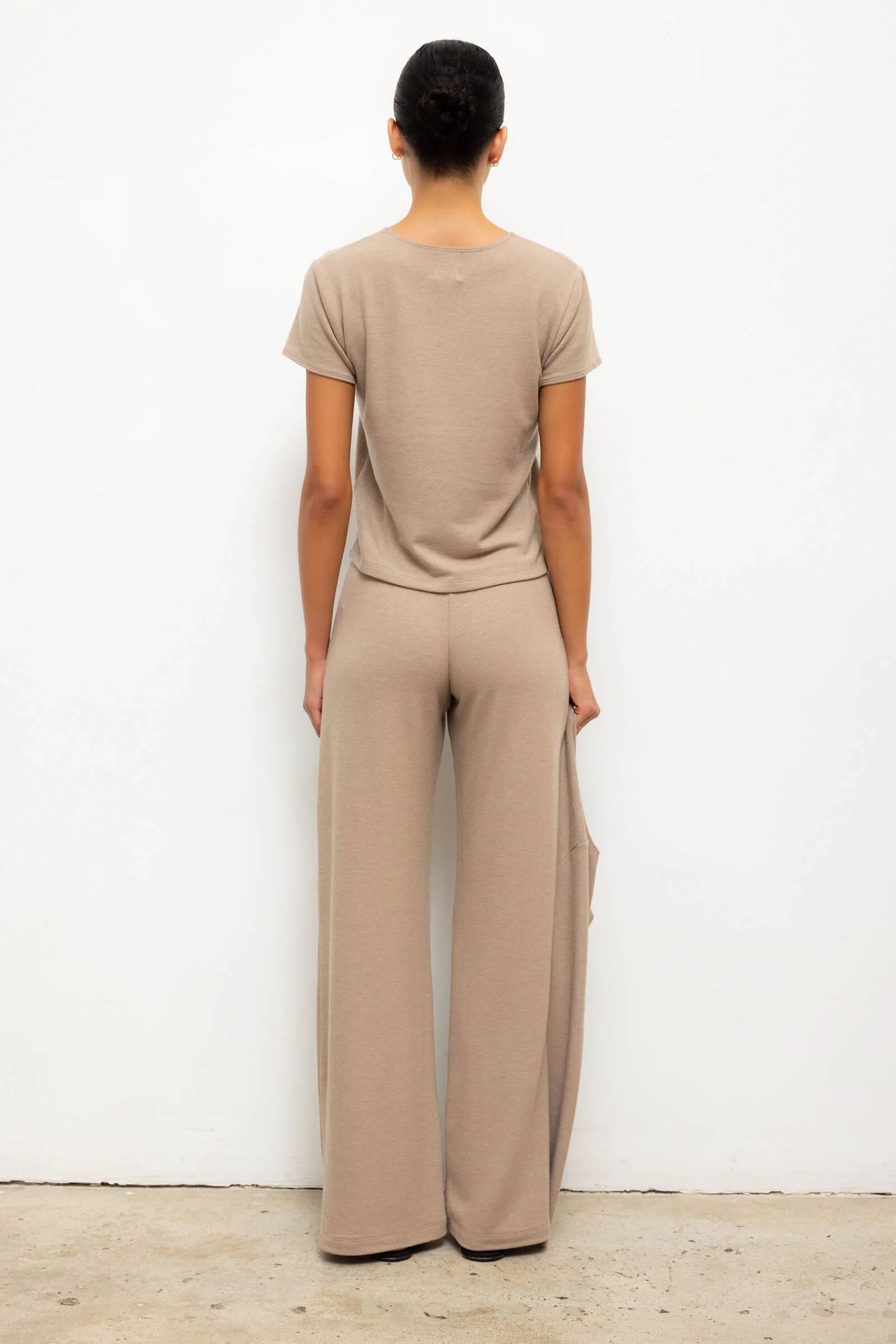 Lauren Wide Leg Pant-Sable