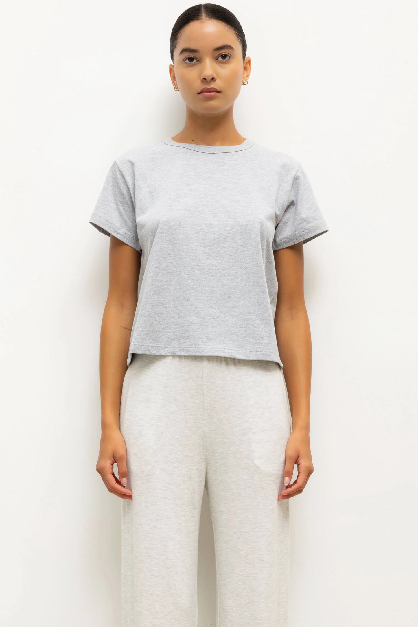 The Margo Tee - Heather Grey