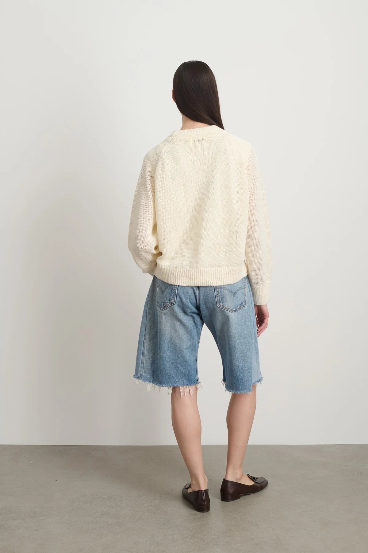 Lind KNit Crew Ecru