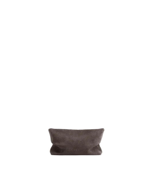 Nina Clutch Sueded Dark Taupe
