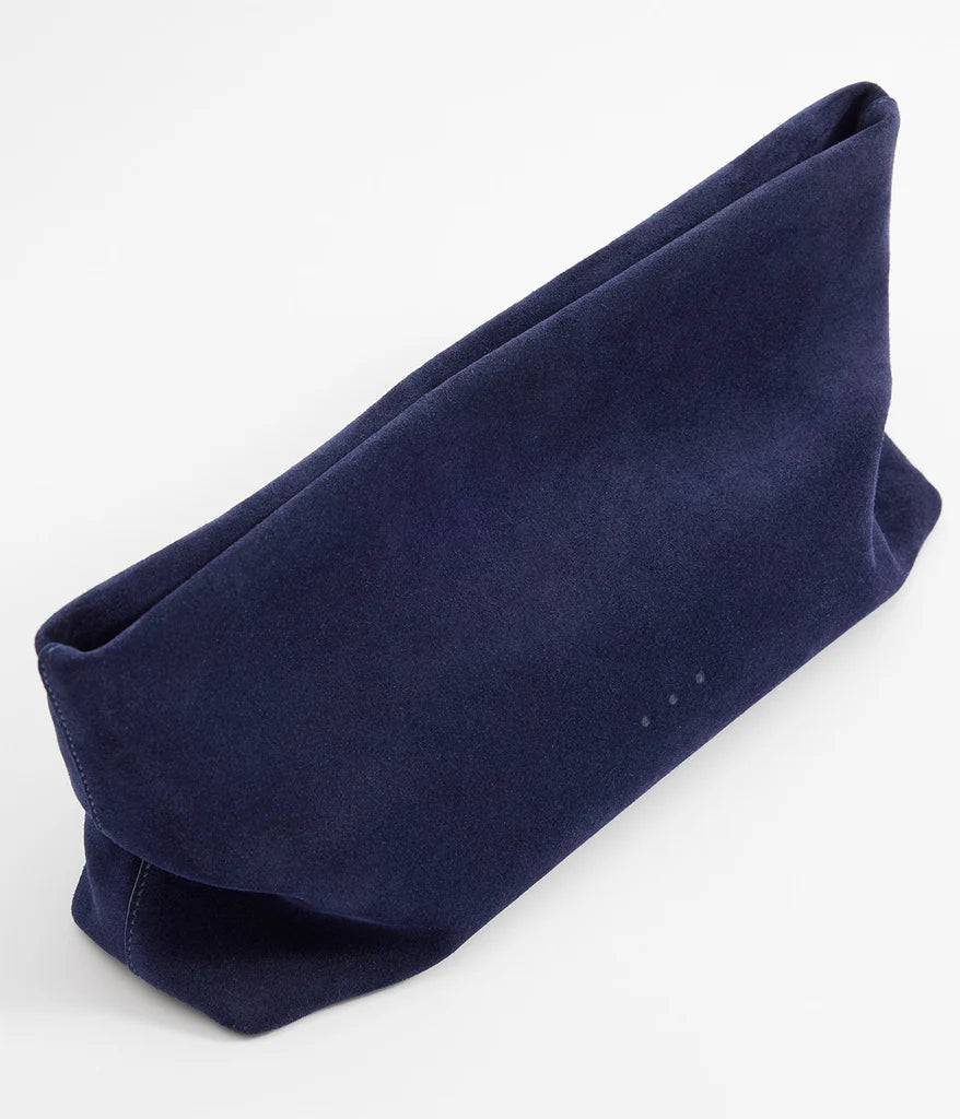 Nina Clutch - Suede Deep Sea
