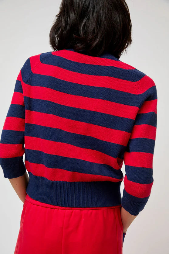 Colette Cardi in Navy and Red Stripe