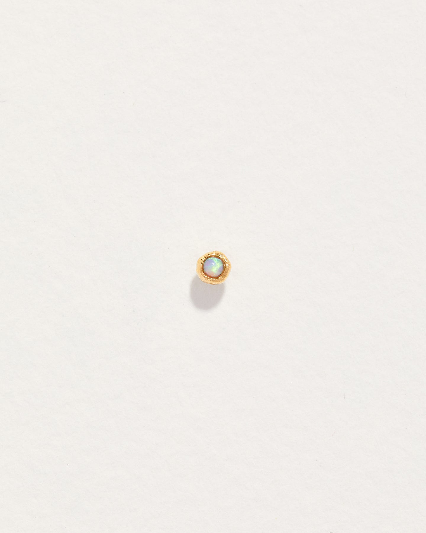 Tiny Molten Single Stud Earring