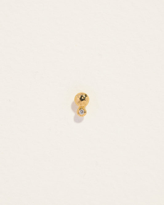 Molten Double Dot Single Stud Earring
