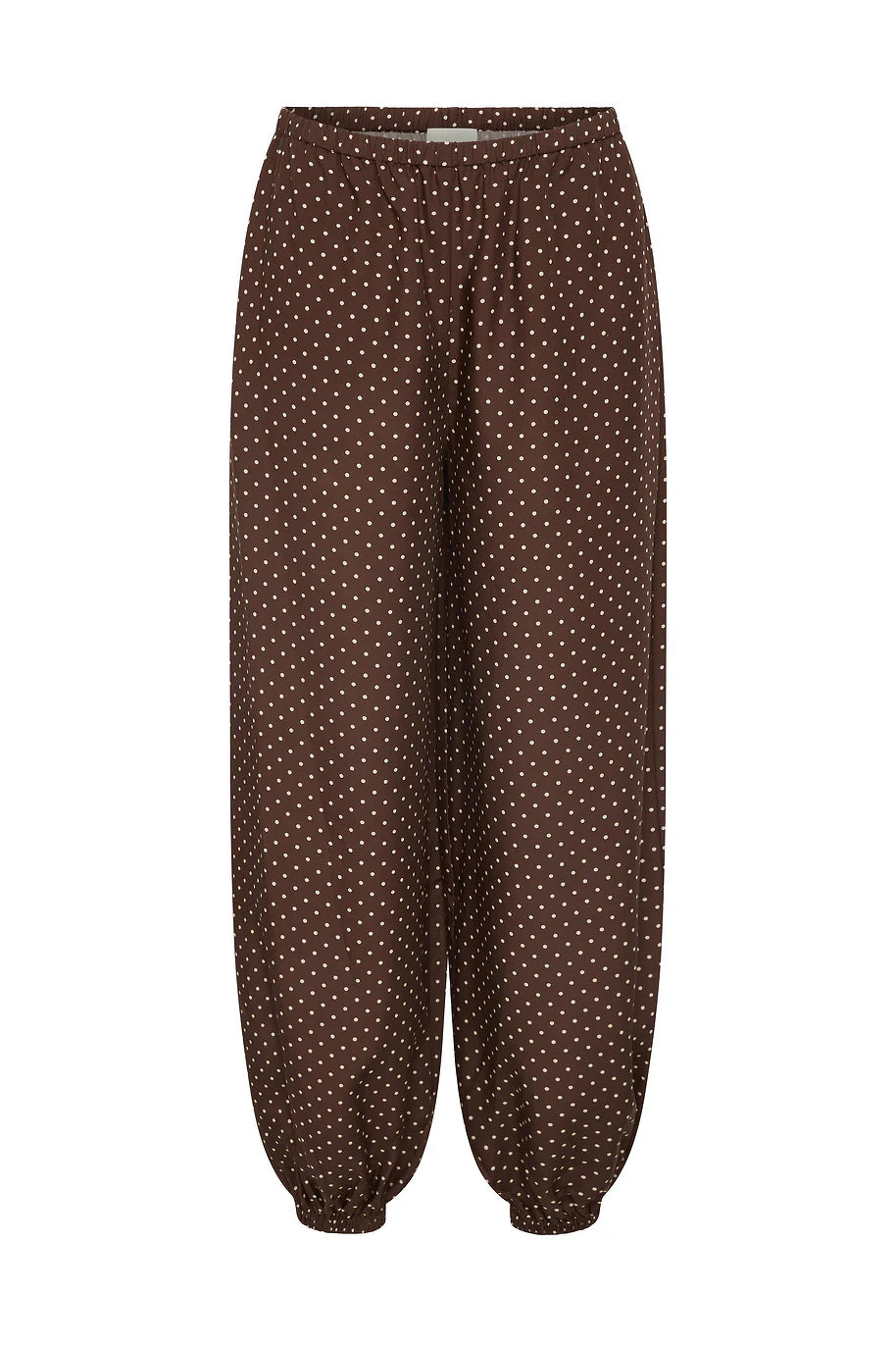 Evie Polka Dot Balloon Pants- Chocolate Vanilla