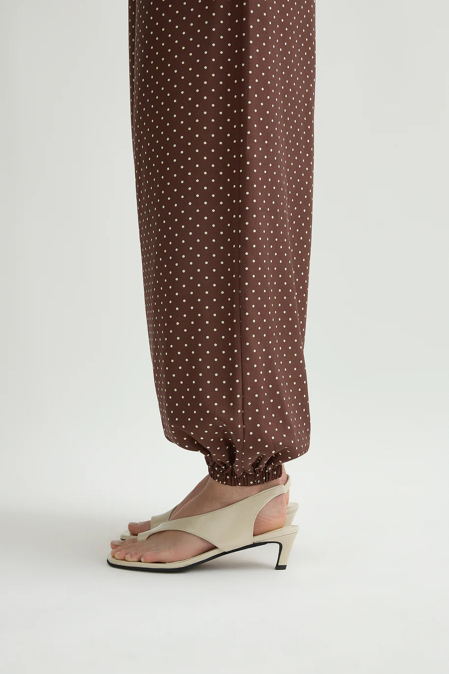 Evie Polka Dot Balloon Pants- Chocolate Vanilla