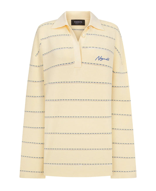 Organic Drop Needle Polo Vanilla