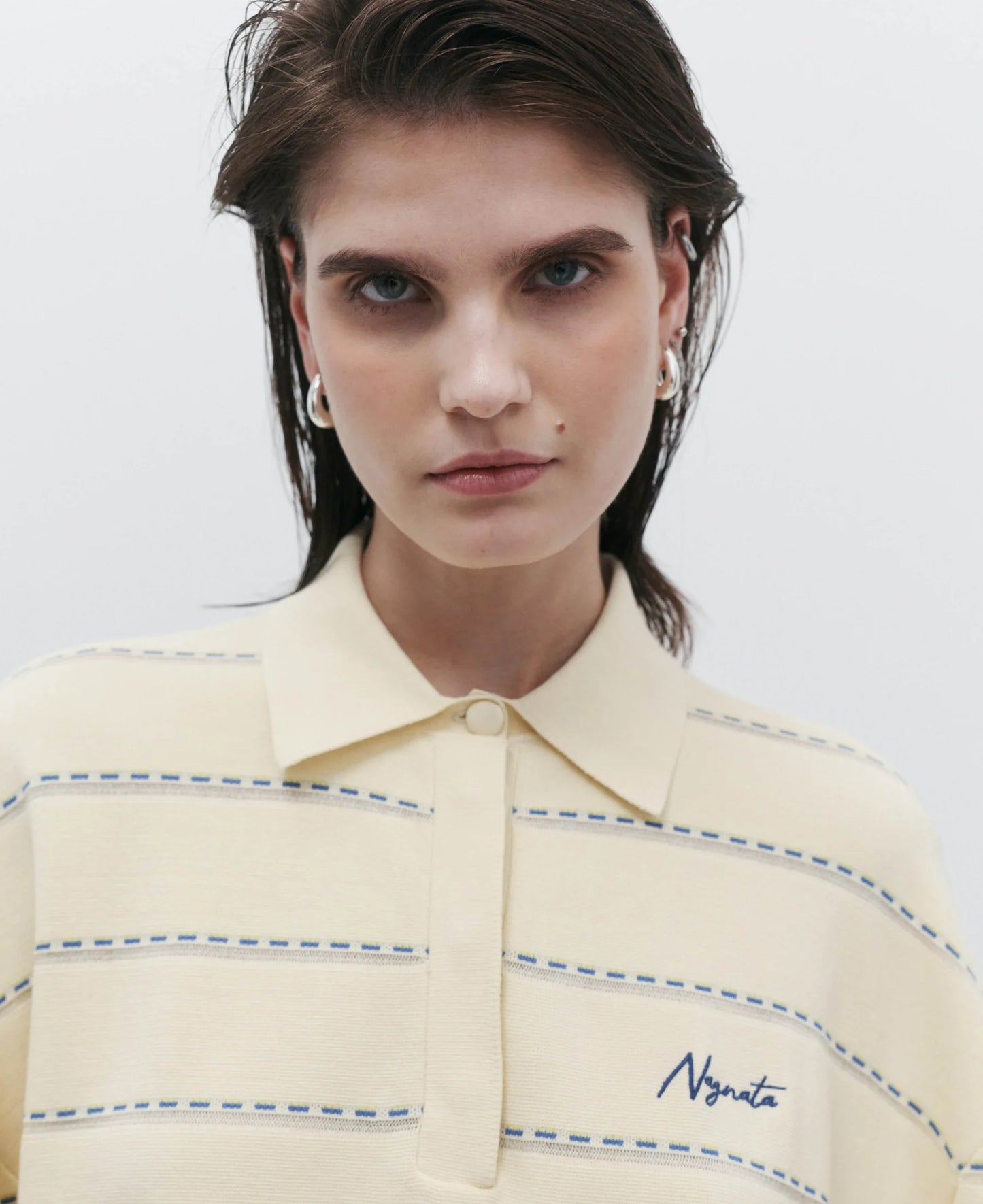 Organic Drop Needle Polo Vanilla