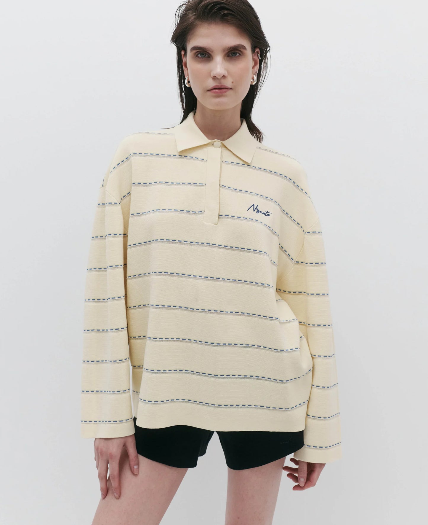 Organic Drop Needle Polo Vanilla