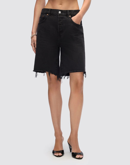 90's Comfy Short - Washed Black