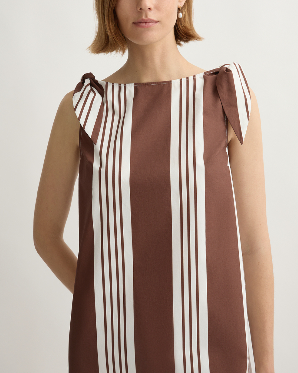 Rosie Mini Dress - Chocolate Stripe