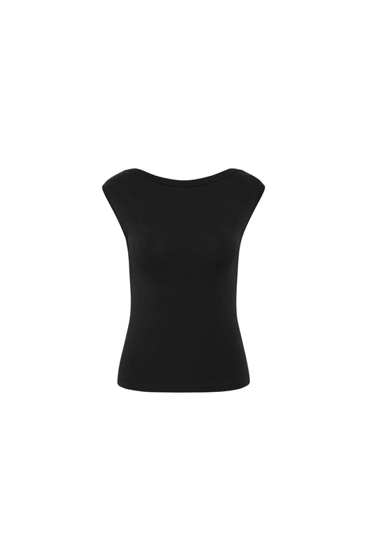 Organic Cotton Ballerina Top - Jet Black